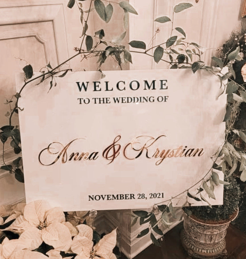 Wedding Welcome Sign