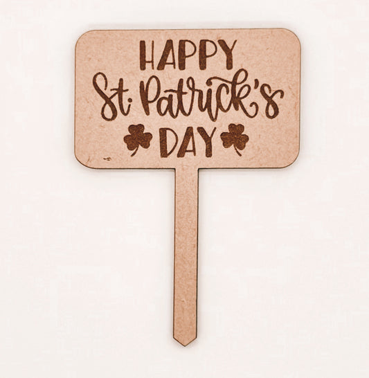 Happy St. Patrick's Day - Charcuterie Pick/ Cupcake Topper