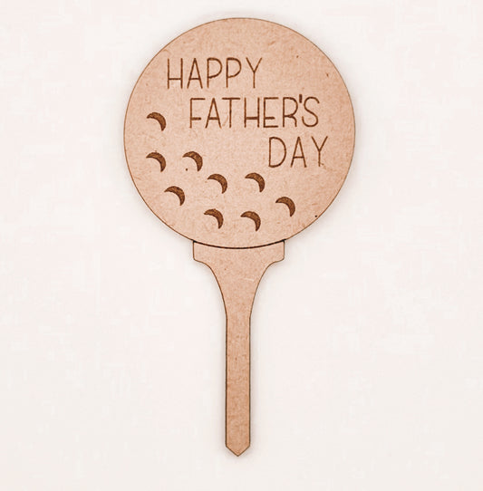 Happy Father's Day Golf - Charcuterie Pick/ Cupcake Topper