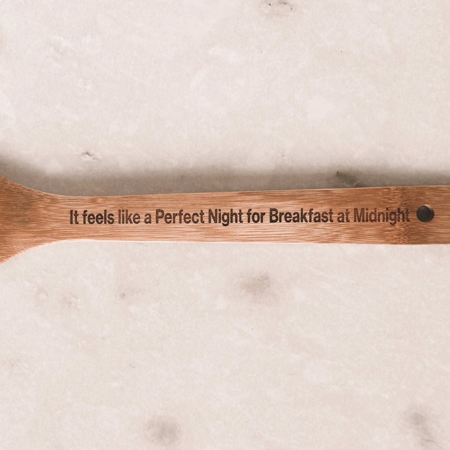 It feels like a Perfect Night for Breakfast at Midnight spoon spatula